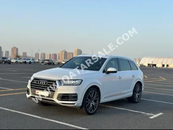 Audi  Q7  S-Line  2018  Automatic  58,000 Km  6 Cylinder  Four Wheel Drive (4WD)  SUV  White  With Warranty