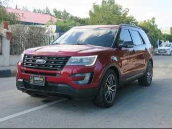Ford  Explorer  Sport  2017  Automatic  80,000 Km  6 Cylinder  Four Wheel Drive (4WD)  SUV  Red