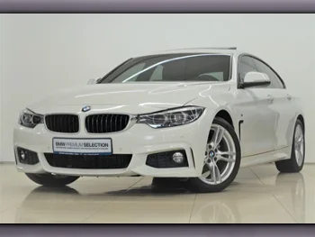 BMW  4-Series  420 I  2019  Automatic  35,000 Km  4 Cylinder  Rear Wheel Drive (RWD)  Sedan  White  With Warranty