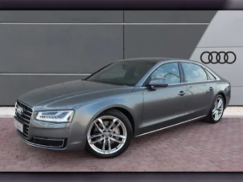 Audi  A8  3.0  2016  Automatic  106,000 Km  6 Cylinder  All Wheel Drive (AWD)  Sedan  Gray