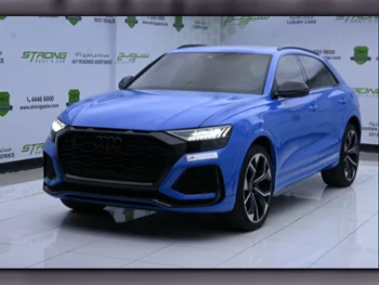  Audi  RSQ8  2021  Automatic  58,000 Km  8 Cylinder  All Wheel Drive (AWD)  SUV  Blue  With Warranty