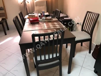 Dining Table with Chairs  - IKEA  - Brown  - 6 Seats