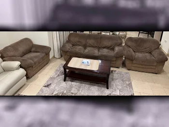 Sofa Set  - Chenille  - Brown