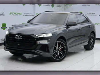 Audi  Q8  2019  Automatic  86,000 Km  6 Cylinder  Four Wheel Drive (4WD)  SUV  Gray  With Warranty
