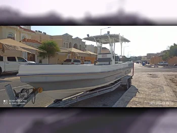 قوارب صيد وشراعية - قطر  - 2021  - رمادي + ابيض