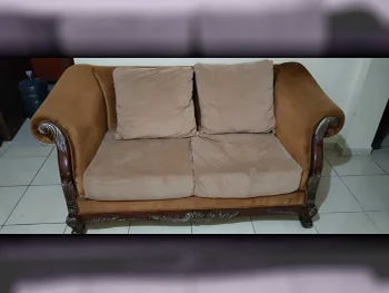Sofa Set  - Fabric  - Brown