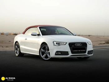 Audi  A5  S-Line  2015  Automatic  74,000 Km  4 Cylinder  All Wheel Drive (AWD)  Convertible  White