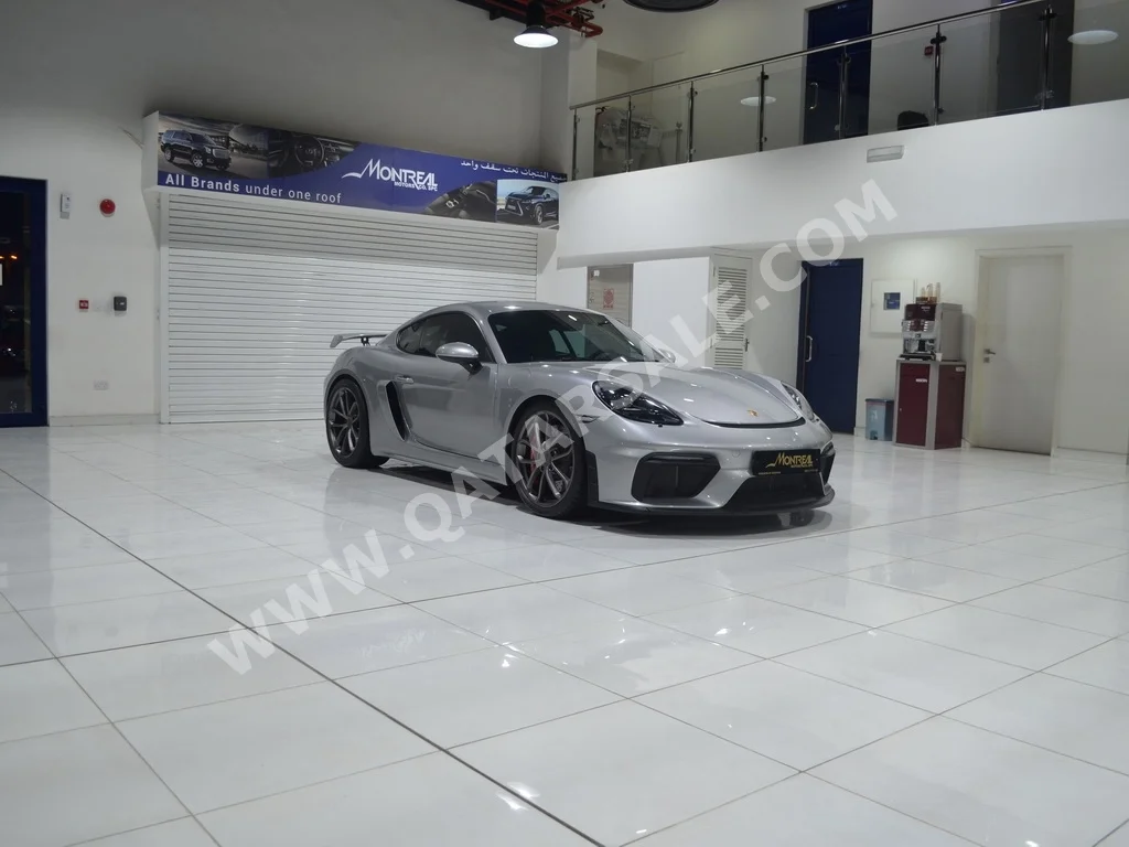 Porsche  Cayman  718 GTS  2020  Automatic  1,700 Km  6 Cylinder  Rear Wheel Drive (RWD)  Coupe / Sport  Silver  With Warranty