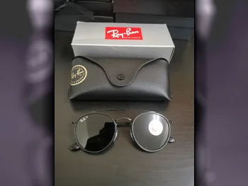 Ray.Ban  Sunglasses  Black  Round  Italy  Warranty  for Unisex