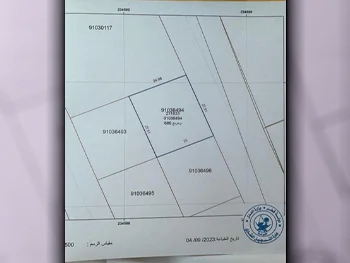Lands For Sale in Al Wakrah  - Al Wukair  -Area Size 676 Square Meter