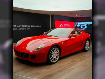 Ferrari  599  GTB  2007  Automatic  29,000 Km  12 Cylinder  Front Wheel Drive (FWD)  Coupe / Sport  Red