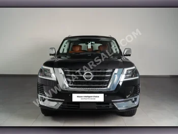 Nissan  Patrol  Platinum  2021  Automatic  22 Km  8 Cylinder  Four Wheel Drive (4WD)  SUV  Black  With Warranty