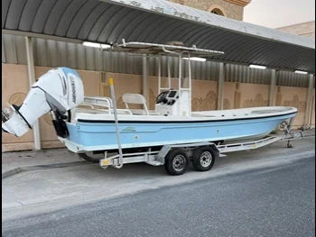 قوارب صيد وشراعية - بالهامبار  - قطر  - 2016  - ازرق + ابيض