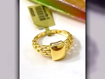 الذهب خاتم  ايطاليا  نسائي  حسب القطعة ( ديزاينرز)  بدون حجر  ذهب أصفر  عيار 18
