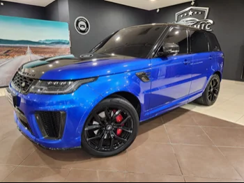 Land Rover  Range Rover  Sport SVR  2019  Automatic  88,000 Km  8 Cylinder  Four Wheel Drive (4WD)  SUV  Blue  With Warranty