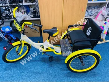 دراجة اطفال  - كبير(19-20 بوصة)  - الأصفر