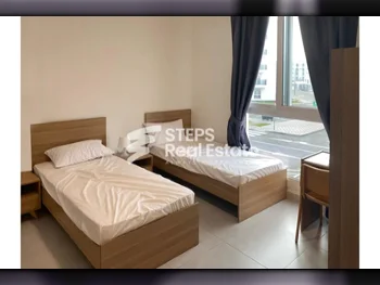 2 Bedrooms  Apartment  For Rent  in Doha -  Al Thumama  Fully Furnished