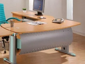 Desks & Computer Desks - Desk  - Beige  - With Chest of 3 Drawers