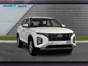 Hyundai  Creta  2024  Automatic  760 Km  4 Cylinder  Front Wheel Drive (FWD)  SUV  White  With Warranty