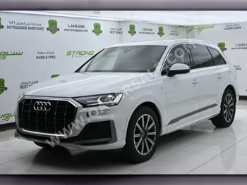 Audi  Q7  S-Line  2021  Automatic  58,000 Km  4 Cylinder  Four Wheel Drive (4WD)  SUV  White  With Warranty