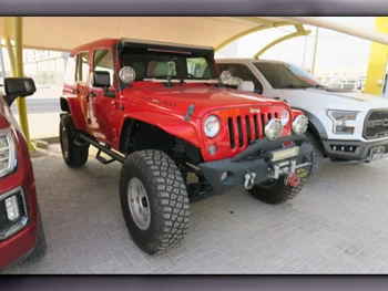 Jeep  Wrangler  Sahara  2015  Automatic  10,000 Km  6 Cylinder  Four Wheel Drive (4WD)  SUV  Red  With Warranty