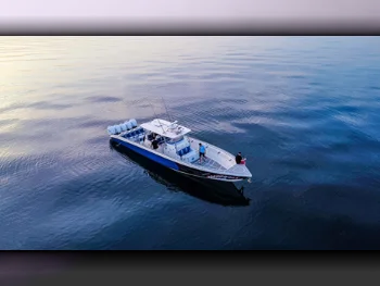 قوارب صيد وشراعية - بالهامبار  - 36  - 2019  - ازرق + ابيض