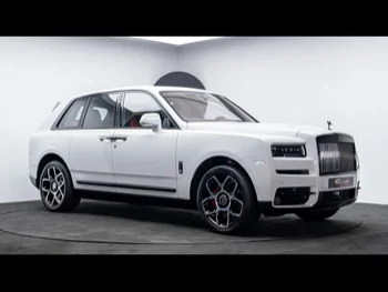 Rolls-Royce  Cullinan  Black Badge  2023  Automatic  0 Km  12 Cylinder  All Wheel Drive (AWD)  SUV  White  With Warranty