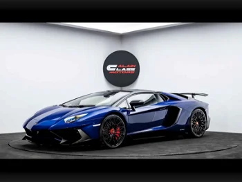 Lamborghini  Aventador  SVJ Roadster  2016  Automatic  883 Km  12 Cylinder  All Wheel Drive (AWD)  Convertible  Blue  With Warranty