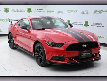 Ford  Mustang  Ecoboost  2016  Automatic  84,000 Km  4 Cylinder  Rear Wheel Drive (RWD)  Coupe / Sport  Red